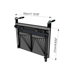 Falra szerelhető, 2 zsebes, függőleges ültető (1 sorral és 2 oszloppal)