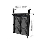 Falra szerelhető, 4 zsebes, függőleges ültető (2 sorral és 2 oszloppal)